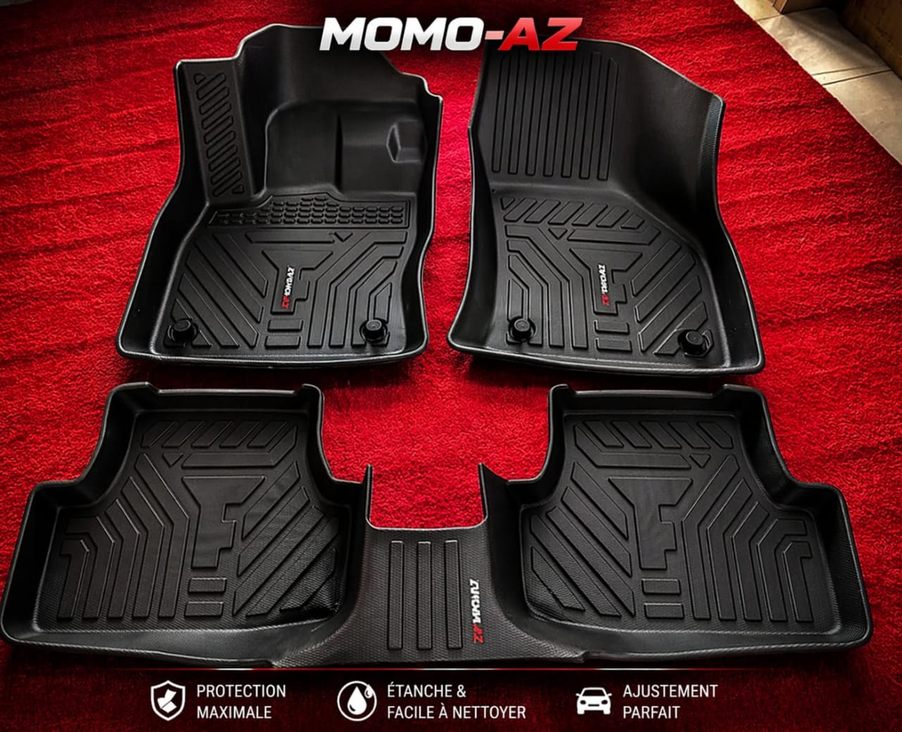 Tapis de sol 5D MOMO-AZ haute qualité – Disponible pour plus de 100 modèles